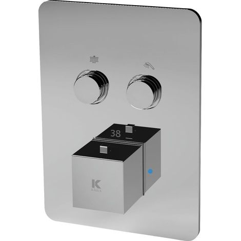 Termostática ducha empotrada con pulsador  Serie SKARA - KÄLLA