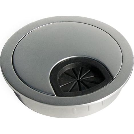 CCYKXA1pcs Passe-câble Rond Encastrable Diamètre 6,8 cm pour Bureau en Zamac Chromé Mat (1/5)