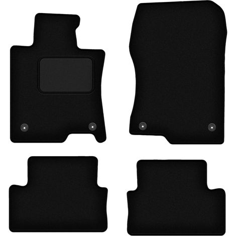 Schwarze Veloursmatten für: Honda Accord VIII Limousine, Kombi, Tourer (2011-2015) (1/5)