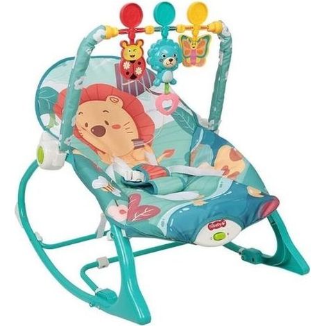 Transat Baby Transat Swing with Bar of Set, Backrest Tiltable, Up to 11 kg, Blue