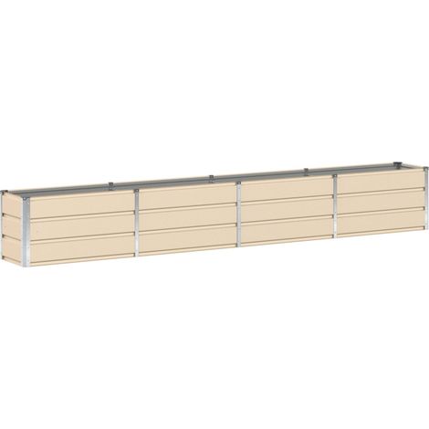 Maison Exclusive - Pflanzkübel Elfenbein 320 x 40 x 45 cm Stahl