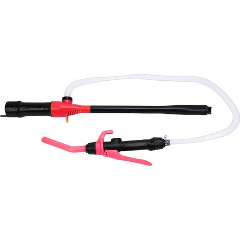 Pompe de transfert portable à batterie, pompe à siphon pour carburant, diesel et eau, débit de 2,2 GPM, contrôle réglable, pompe à liquides multi-usages avec filtre, rouge (1/5)
