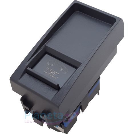 Frutti compatibili Bticino Living International nero pulsanti Interruttori prese T21 Presa tel.