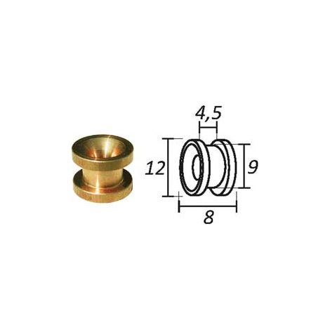Passafilo in Ottone per Testine con Sede Ø 8 mm Mm, Ø Esterno 12 10 Pezzi