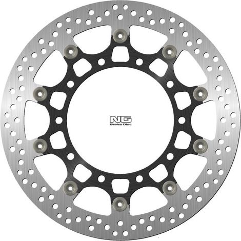 DISCO DE FRENO DELANTERO NG KAWASAKI H2 1000 NINJA '15-'22 (330X148.4X5.5MM) (5X10.25MM) (CENTRO DE ALUMINIO)