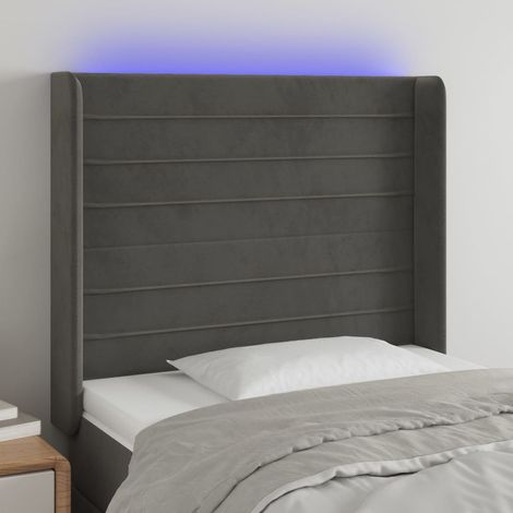 Teenpull – Nachttische mit LED-Leuchten 2 Stk. Grau Sonoma Holzwerkstoff (1/5)