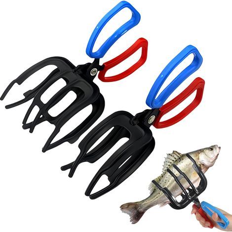 Set mit 2 Fischclips aus Metall, multifunktionale Angelclips, geeignet für die meisten Süßwasserfische. Fischclips (Größen S und L). (1/5)