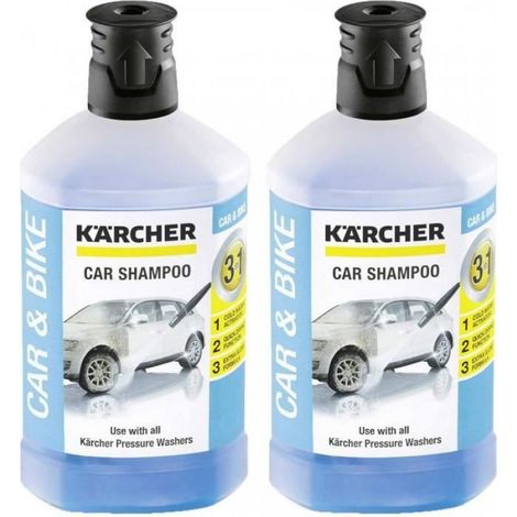 Shampoing Voiture - Nettoyant 3 En 1 Pour Nettoyeur Haute Pression - Compatible Avec Appareils À Pression - 2 X 1 L