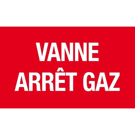 Panneau Vanne d'arret de gaz - Rigide 330x200mm - 4160771 (1/2)