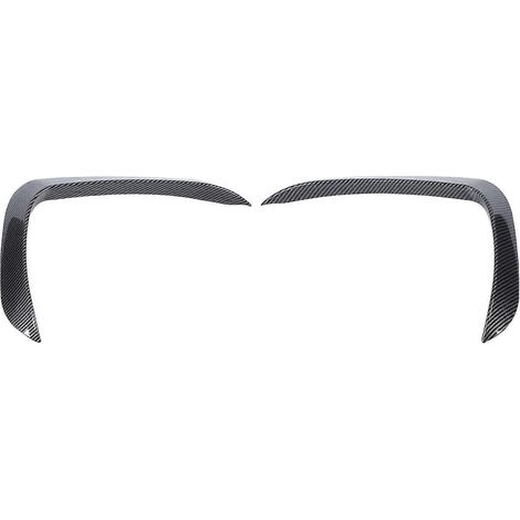 Paar Frontstoßstangen-Seitenspoiler, sportliches Design, verbesserte Aerodynamik, hohe Stabilität für X5 F15 M Sport, Carbonfaser-Farbe (1/4)