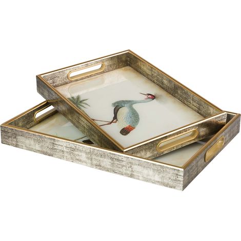 Set 2 Bandejas Cristal Pu 40X30X5 35X25X5 Cm (1/2)