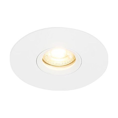– Spot encastré blanc 12 cm – Douille GU10 – Intensité variable – Installation facile avec ressort de serrage – Pour intérieur