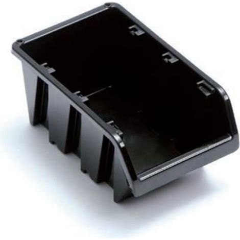 Boîte De Rangement - PP-KTR12 CZA - 8x11,5x6 Cm - Noir - Empilable Et Suspendable