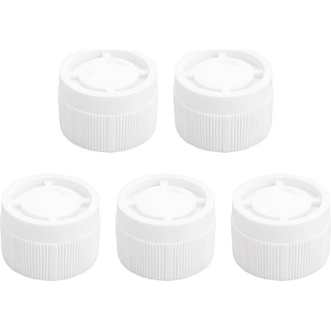 Store Lot de 5 Bouchons à Vis Décoratifs Blancs pour Robinet Thermostatique de Radiateur M30 X 1,5 (1/5)