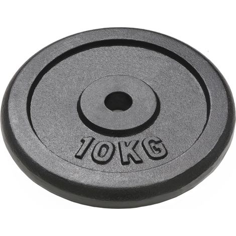 Plaque de poids 4 pcs 2 x 10 kg + 2 x 5 kg Fonte