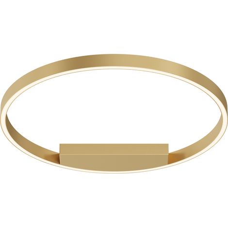Plafoniera LED anello ottone/bianco 35W 60cm Maytoni RIM (1/3)