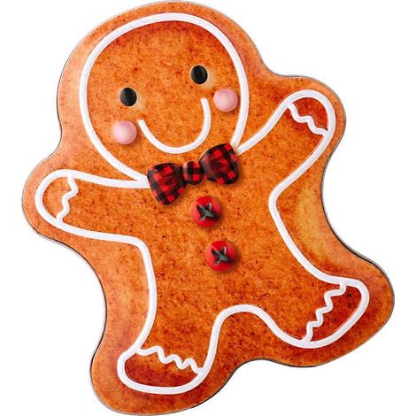 Boîte à biscuits de Noël en fer-blanc, idéale pour les fêtes de fin d'année. Dimensions : 14 x 11 x 5 cm. Lot de 1. (1/5)