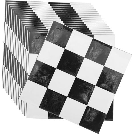 Lot de 30 stickers muraux autocollants pour carrelage, à décoller et coller, en vinyle amovible, pour cuisine et salle de bain.