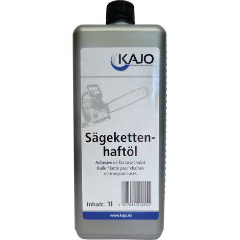 Huile à chaîne de tronçonneuse 100-130 mm²/s (à 40 degr. C) 1 l bouteille KAJO (Par 24) (1/3)