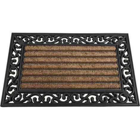 Gummimatte Impalla 45x75cm schwarz Schmutzfangmatte Türmatte Fußabtreter TOP NEU (1/4)