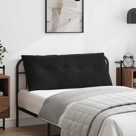 Rückenkissen Schwarz 120 x 50 cm Cordstoff