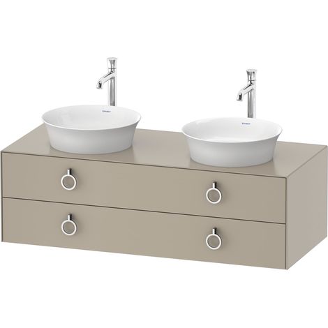 Duravit White Tulip, meuble sous-lavabo suspendu, largeur 1300 x