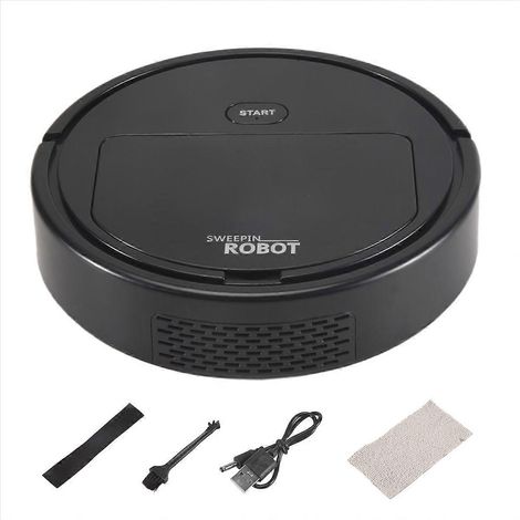 3-In-1 ménager nettoyage machine automatique aspirateur, noir (1/5)