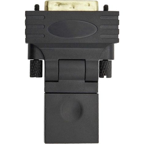 Adaptateur DVI compatible mâle-femelle rotatif à 360 degrés (1/5)