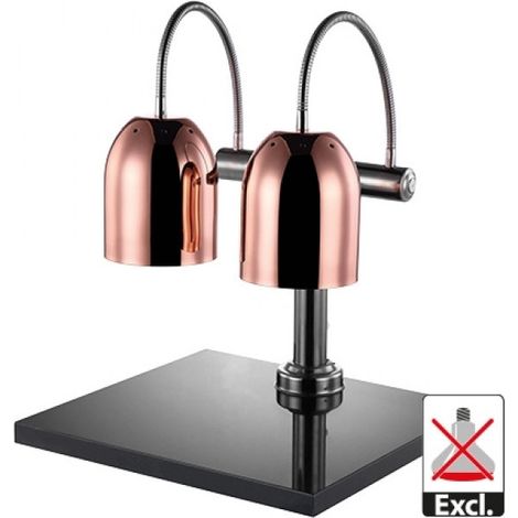 Abat-jour double cuivre avec plateau - Caterchef star