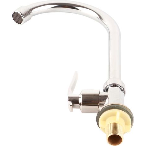 Grifo vertical monomando de agua fría para cocina Rosca G1/2" Uso doméstico Diseño moderno Para sustitución o renovación de cocinas (1/5)