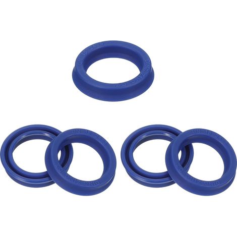 Radial Joint UN 18mm ID x 24mm OD x 5mm Width, PU Oil Seal for Shaft Bearing Industry Pumps Piston Cylinder, Blue (1/5)