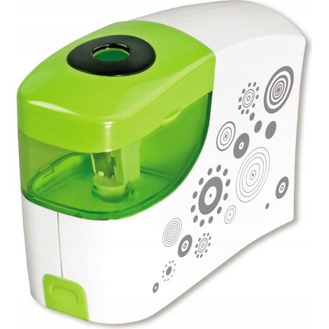 Temperamatite a batteria. Verde e bianco.