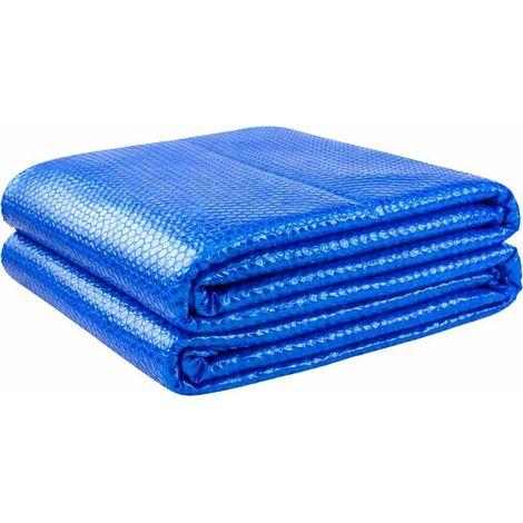 Housse à bulles pour piscine ronde – Épaisseur 180 µm, diamètre 5,39 m, compatible avec piscines jusqu’à 5,49 m – Protection solaire et isolation thermique (1/5)
