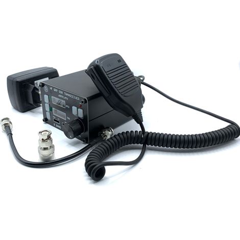 Émetteur-récepteur SDR QRP HF uSOTA-ATU USDX avec tuner d'antenne ATU-100 intégré, double écran OLED, compatible 8 bandes et pilotable par logiciel PC. (1/5)