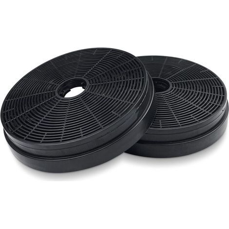 OEM– Pack de 2 filtres à charbon actif pour hotte aspirante Ø175 mm – Épaisseur 35 mm – Compatible Respekta MIZ0031. Klarstein. PKM CO4 (1/5)
