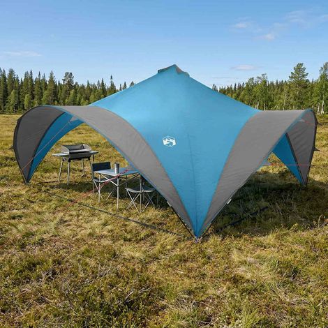 vidaXL Party Tent Blue 600 x 600 x 400 cm Polyester and Steel (1/5)