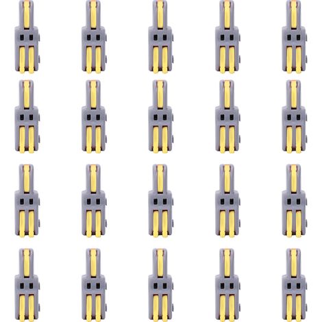 20 Pièces Borne Rapide en T, Connecteur 1 Entrée 2 Sorties, Jonction Câble à Pousser Type T, Diviseur SPLF12A (Jaune) (1/5)