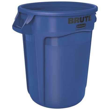 Fût polyvalent bleu 121 l PE D. extérieur 560xH692 mm RUBBERMAID