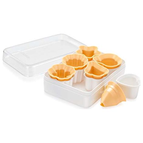 Tescoma 630932 Delicia Tagliabiscotti per Frollini Tradizionali, Plastica, Giallo/Bianco, 1 Pezzo (1/4)
