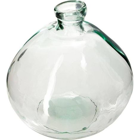 Vase rond "uly" en verre recyclé d23cm - Atmosphera créateur d'intérieur