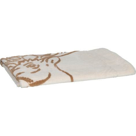 Amadeus - Plaid cerf Prince des forêts crème 130x170 cm (1/4)