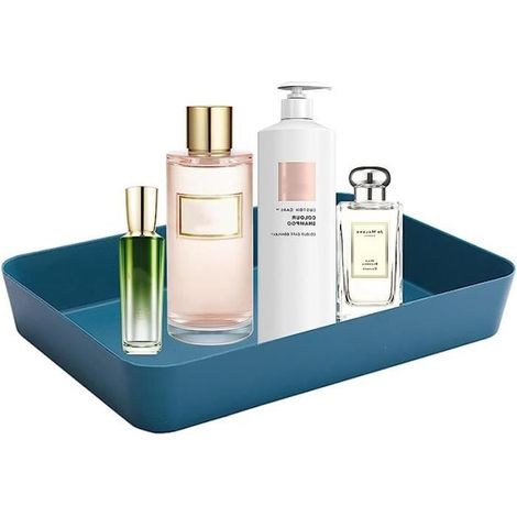 Plateau de rangement - AUTREMENT - Petit - Rectangulaire - Bleu Foncé - Multifonctionnel