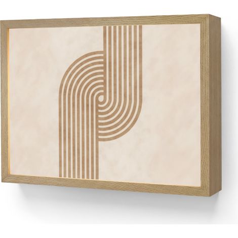 WALL LIGHT Symmetrical bend - Copper colored 40x30 cm