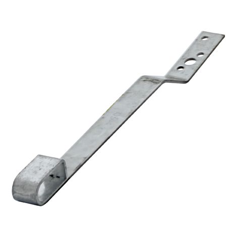 Dimos – Passe-barre cambré galva – Ancrage anti-chute pour tuiles et ardoises – Fixation par pointes annelées ou vis torx – Conforme norme EN 795