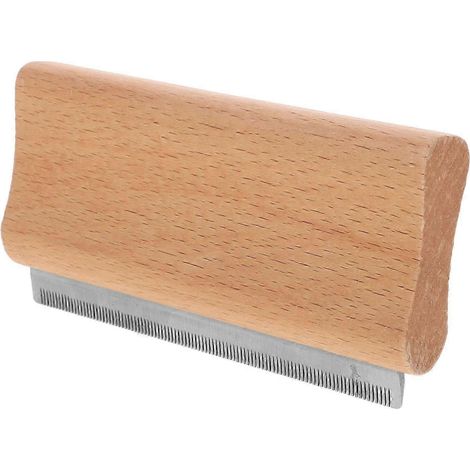 Brosse de toilettage pour chevaux et chiens, marron clair, 13,2 x 7,2 x 2 cm, vendue à l'unité. (1/5)