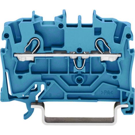 Borne de passage WAGO 2002-1204 5.20 mm ressort de traction Affectation: N bleu 1 pc(s)