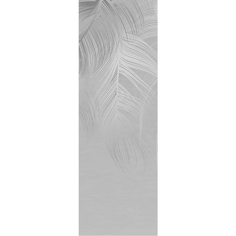 Poster Thème Plume Grise - 90 x 270 cm (1/3)