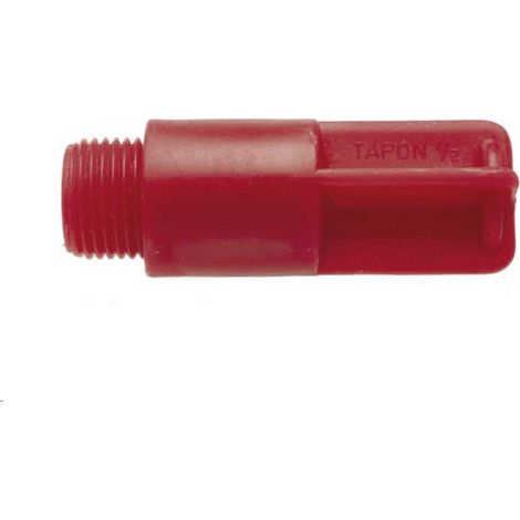 Tapón Rosca Largo Rojo Crearplast