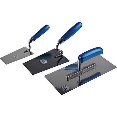 Set de truelles 3 pcs inoxydable Berner 140, Lisse coin 180 (1/2)