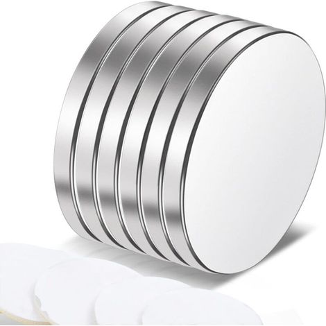 magneti rotondi, 20 magneti super potenti da 2 mm, magneti autoadesivi per frigorifero, lavagne bianche, uffici, cucine (1/4)